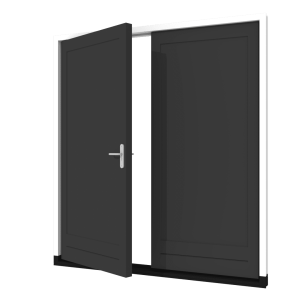 Garagedeuren met vlak paneel